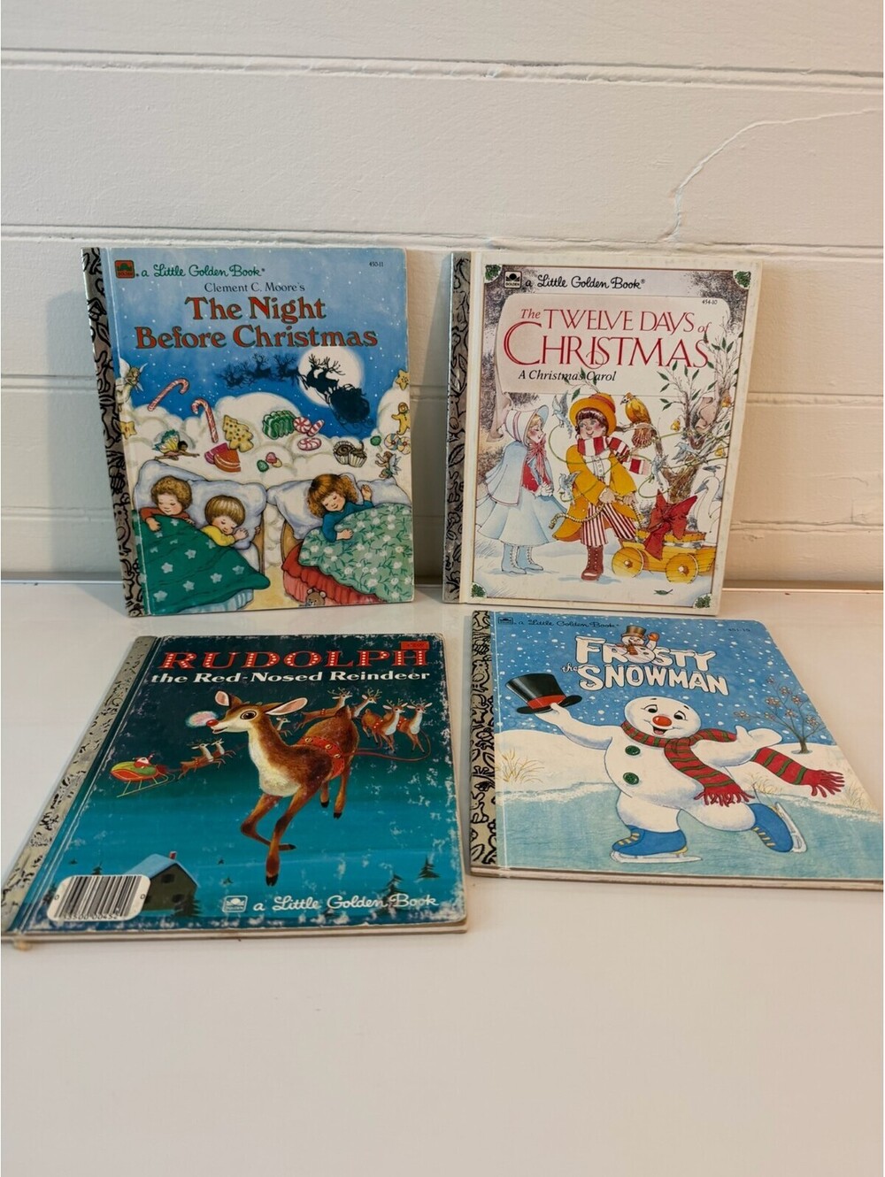 Lot of 4 Christmas Little Golden Books